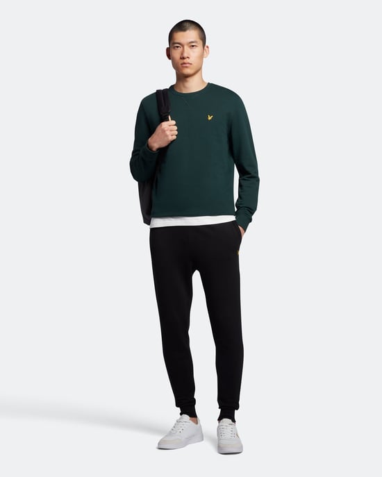 Lyle & Scott Sweatshirt mit Rundhalsausschnitt in Grün - Image 3