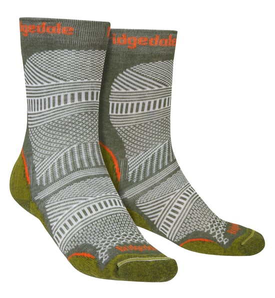 Bridgedale - Mens Wandern Ultralight Original Boot Socken - Grün - Image 1