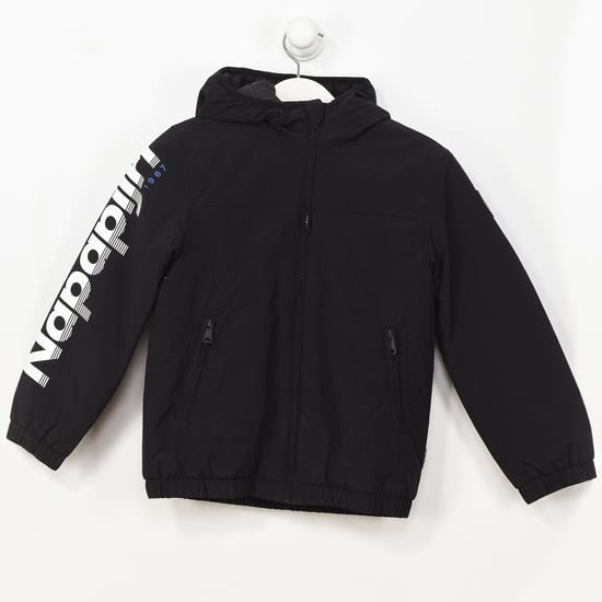 K ALOY zipper closure hooded jacket GA4EPF boy