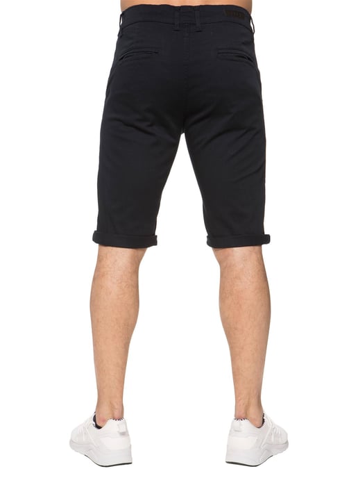 Enzo | Herren Slim Fit Stretch Chino Shorts - Marine - Image 3