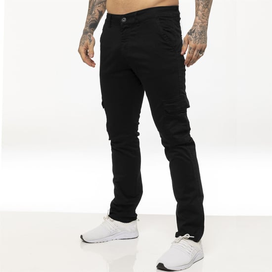 Enzo Herren Cargo Combat Chinos - Image 1
