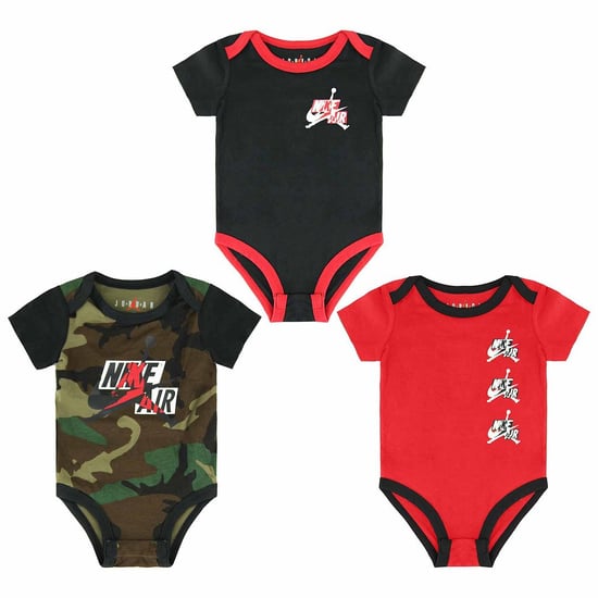 Nike Air Jordan 3 Pack Green Red Black Boys Infants Bodysuits DB7274 900