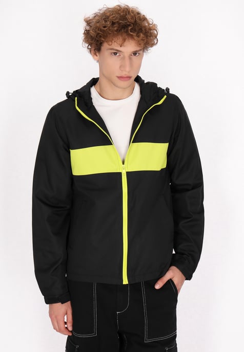 Mo Jacke Herren Schwarz Limette - Image 3