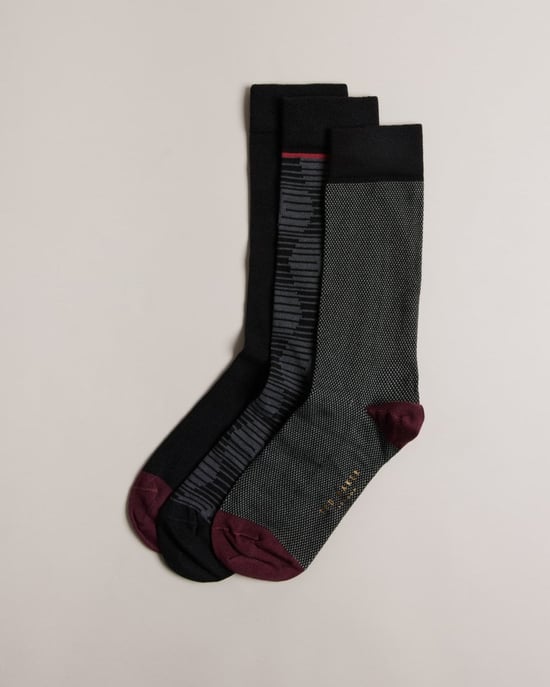 Ted Baker Hoptoit Mens Three Pack Of Socks
