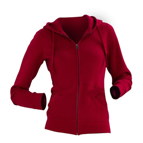 Russell Ladies Premium Authentic Zipped Hoodie (3-Lagen-Gewebe) (Klassisches Rot) - Image 2