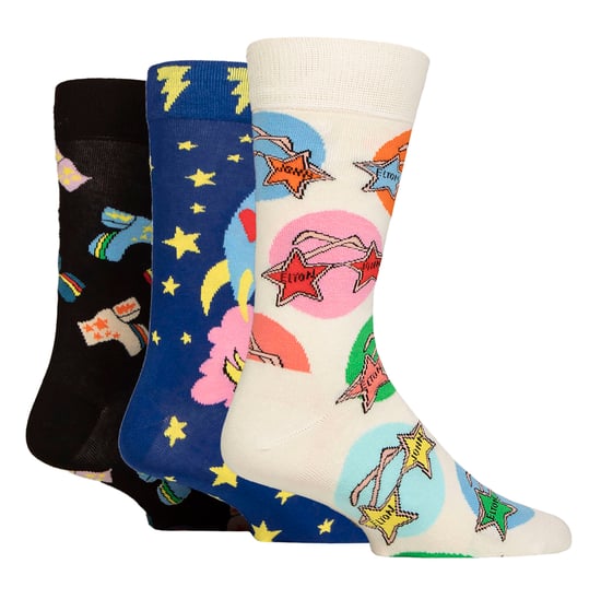 3er-Pack Elton John Unisex-Socken - Marineblau - Image 1
