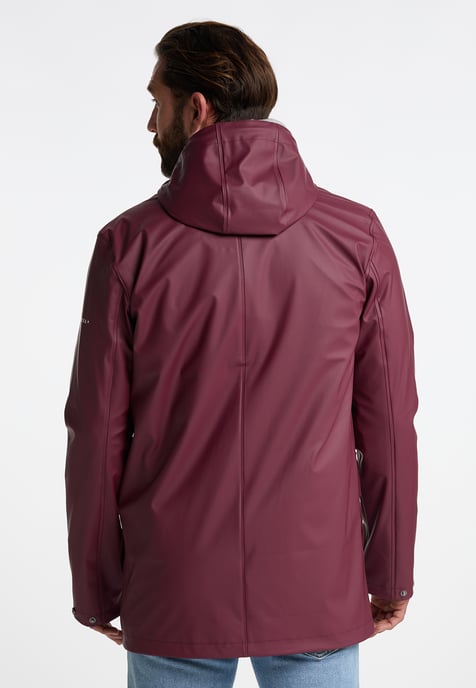 Dreimaster Regenjacke Herren Weinrot - Image 3