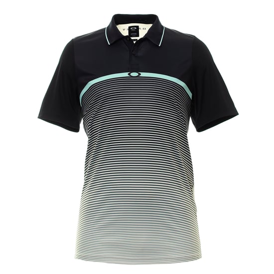 Oakley Black Stripe Ellipse Golf Polo Shirt - Mens
