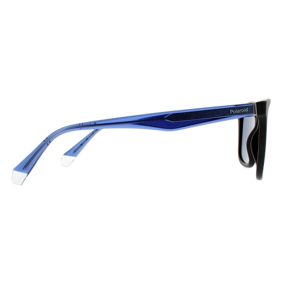 Polaroid Square Unisex Schwarz Transparent Blau Blau Polarisierte Sonnenbrille - Image 4