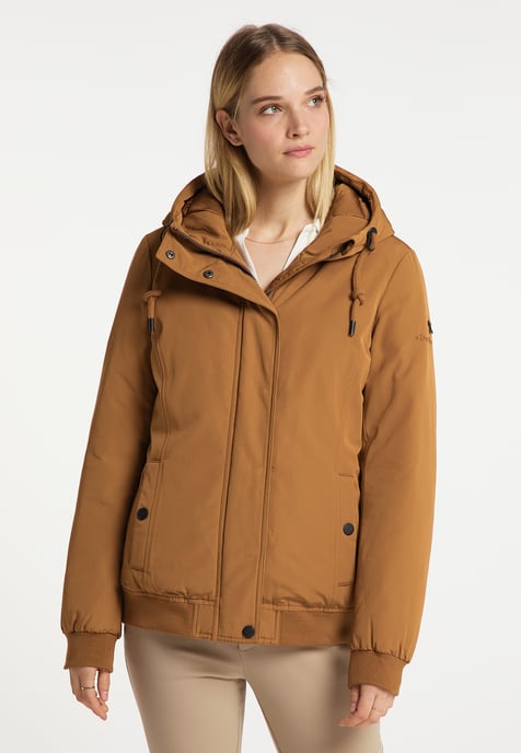 Dreimaster Wattierter Winterblouson Damen Kamel - Image 2