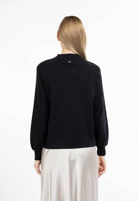 Dreimaster Strickpullover Turtleneck Damen Schwarz - Image 4
