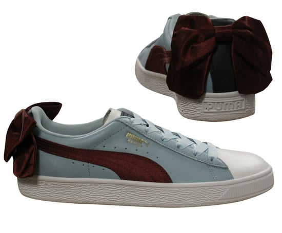 Puma Basket Bow New School Womens Blue Trainers