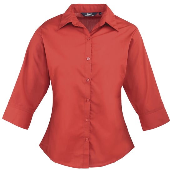 Premier - Bluse für Damen 3/4 Ärmel (Rot) - Image 1