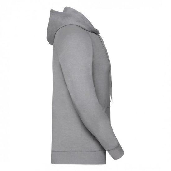 Russell Mens Authentic Full Zip Hooded Sweatshirt / Hoodie (Light Oxford) - Image 2