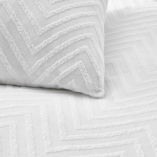 Minimalistisches Chevron-Zickzack-Tuft-Bettwäsche-Set - Image 3