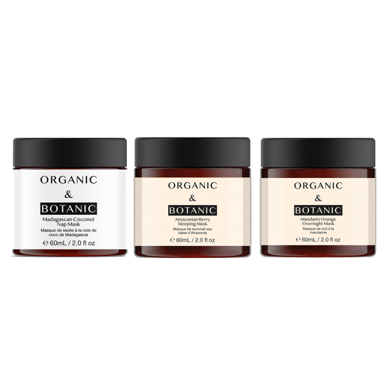 Bio & Botanic Ovenight Mask Trio Geschenkset (60ml, 60ml & 60ml)