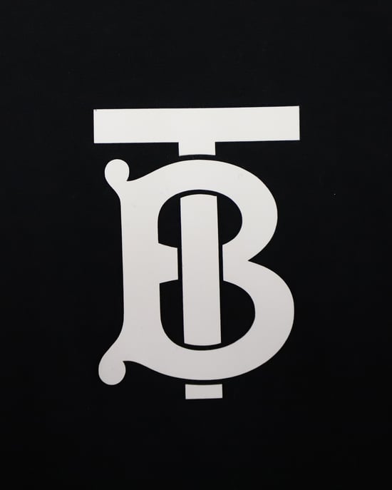 Burberry TB-Logo T-Shirt aus schwarzer Baumwolle - Image 6