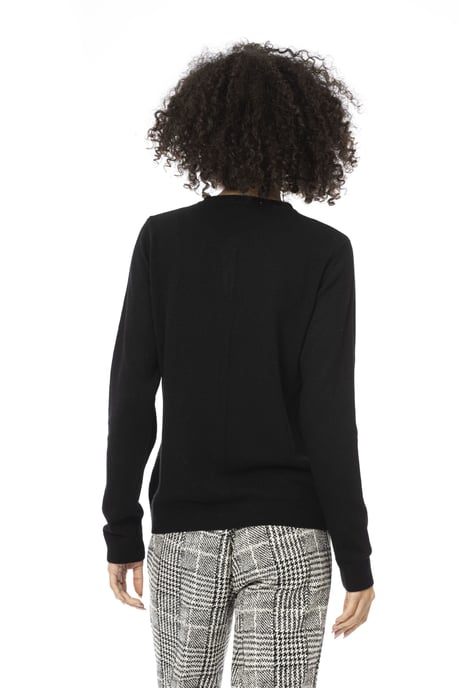 Baldinini Trend Damen schwarzer Wollpullover - Image 3