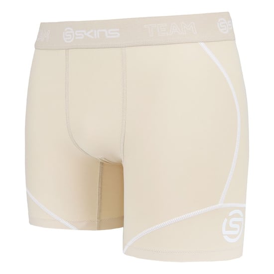 Skins DNAmic Mens Beige Neutral Compression Tights Shorts DB00010099002