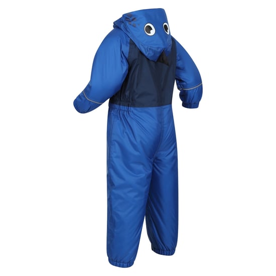 Regatta Childrens/Kids Mudplay III Regenanzug mit Kapuze (Nautisch Blau) - Image 3