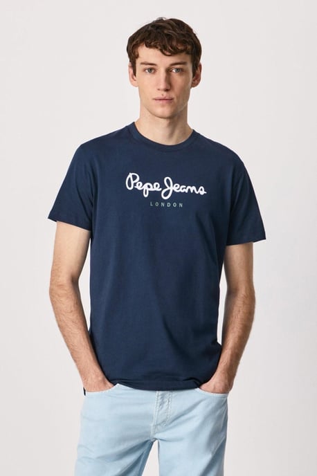 Eggo Logo T-Shirt Navy - Image 1