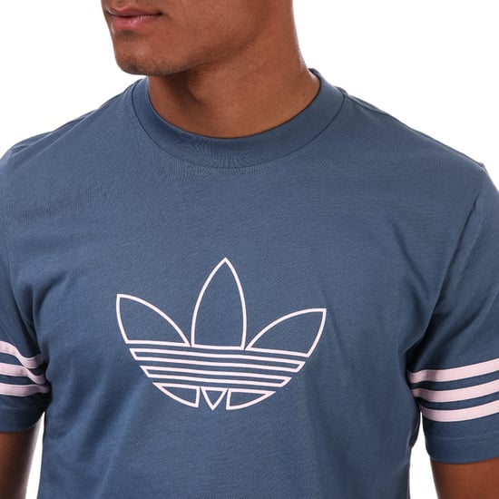 Men's adidas Originals Outline T-Shirt in Blue