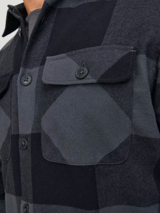 Produkt Dean Check Overshirt  Grau - Image 4