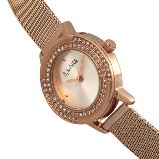 Sophie & Freda Cambridge Bracelet Watch w/Swarovski Crystals