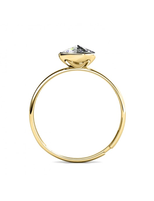 Acacia One Size Ring - Gold und Kristall - Image 4