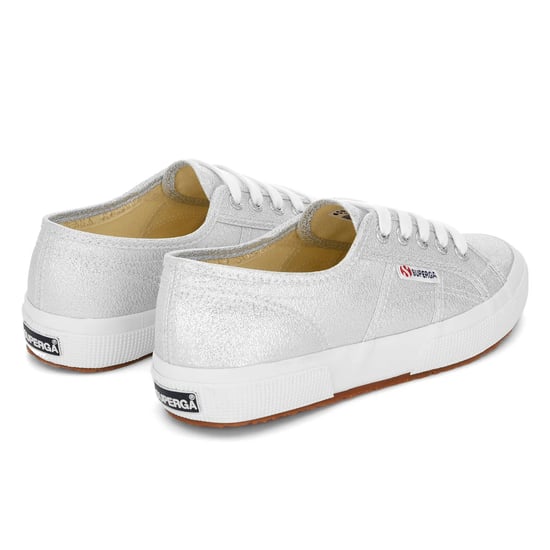 Superga Womens/Ladies 2750 Lamew Metallic Turnschuhe (Grau Silber) - Image 2