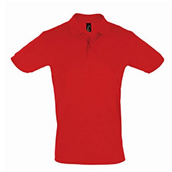 SOLS Herren Perfect Pique Kurzarm-Poloshirt (Rot) - Image 1