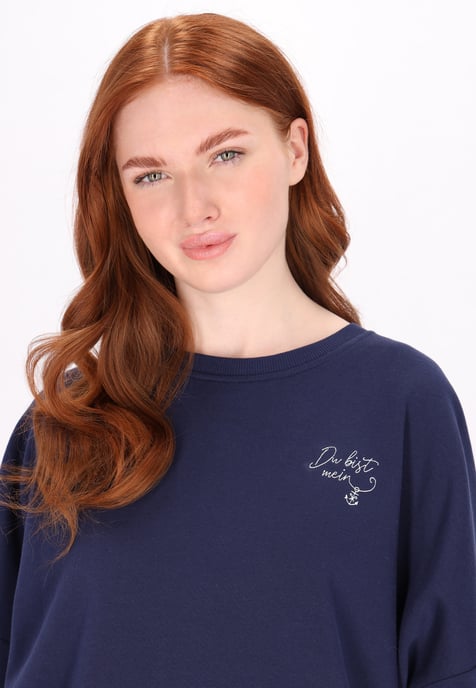 Dreimaster Sweatshirt Damen Marine - Image 5