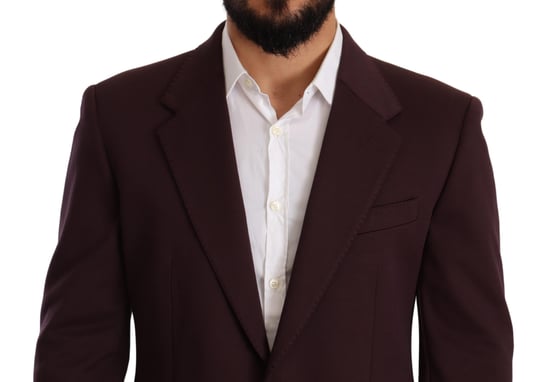 Dolce & Gabbana Herren Lila Baumwolle Slim Blazer Jacke - Image 4