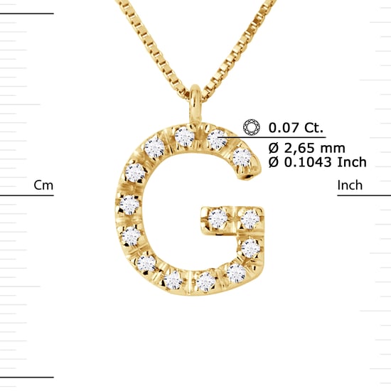 DIADEMA - Necklace with Diamonds - G - Yellow Gold