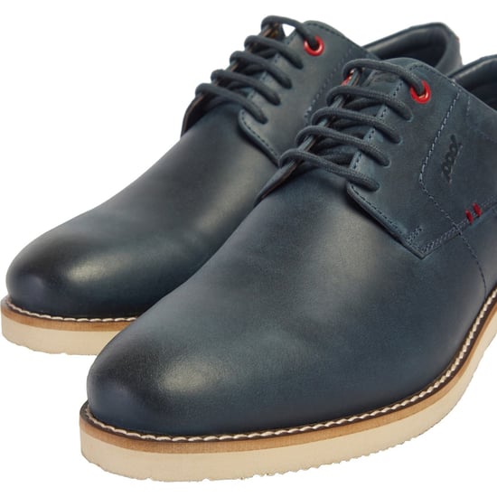 Pod Hampton Leder Herren Schnürschuhe Navy - Image 6