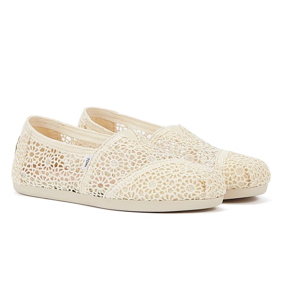 Toms Apargata Crochet Natural Espadrilles Damen Beige Sandale - Image 1