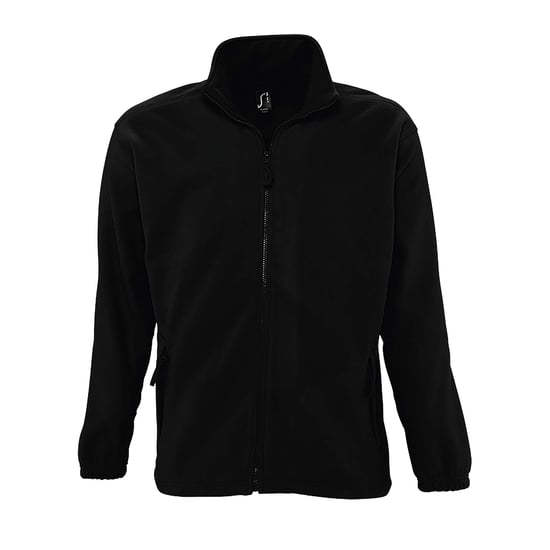 SOLS Herren North Full Zip Outdoor Fleece Jacke (Schwarz) - Image 1