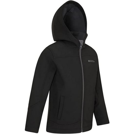 Mountain Warehouse Childrens/Kids Exodus Water Resistant Soft Shell Jacket (Schwarz) - Image 4
