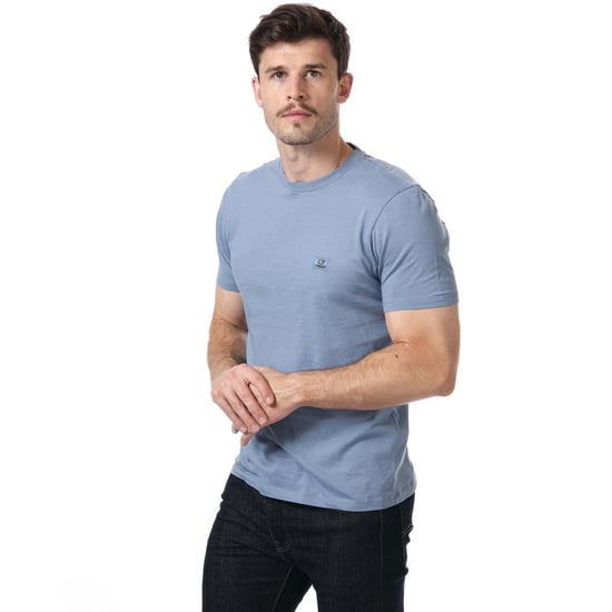 Men's C.P. Company Logo T-Shirt in Blue