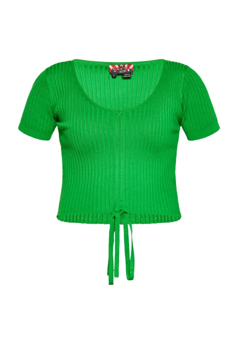 Mymo Crop-Top Damen grün - Image 1