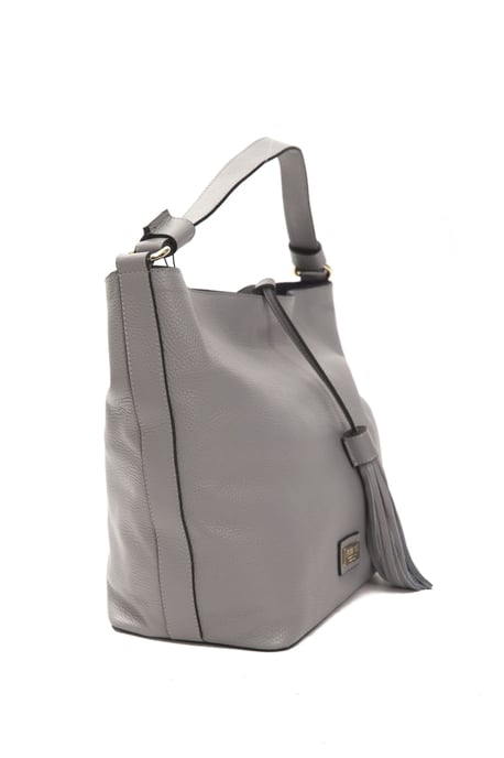 Pompei Donatella Women's Gray Leather Shoulder Bag
