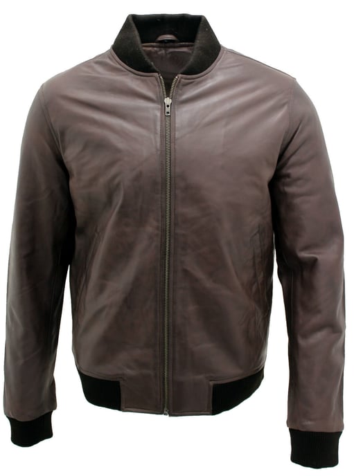 Varisty leather bomber jacket
