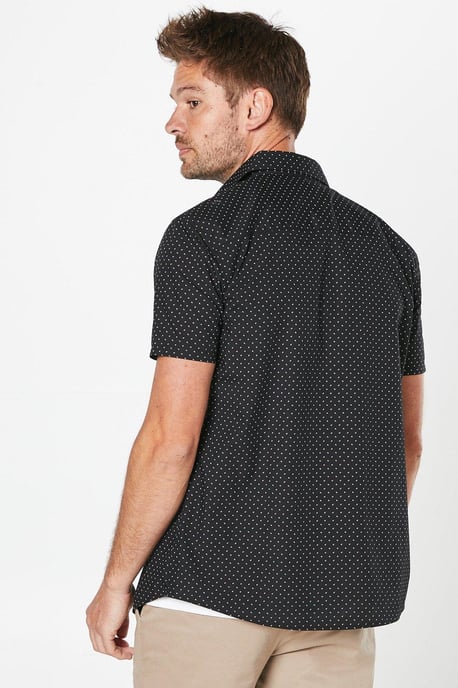 Ditsy Print Short Sleeve Shirt