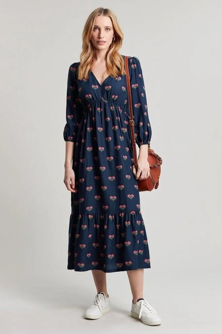 Sienna Navy Floral Maxi Dress