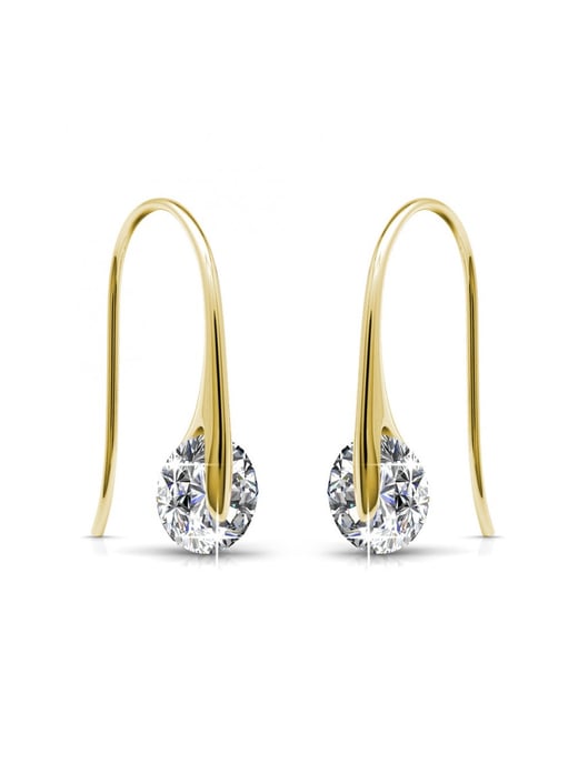 Edle Ohrringe - Gold und Kristall - Image 3