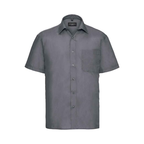 Russell Collection - Formelles Hemd Pflegeleicht für Herren kurzärmlig (Grau) - Image 1