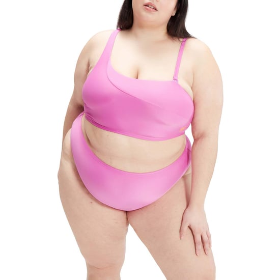 Women's Speedo Plus Size Asymmetric Bikini in Violet