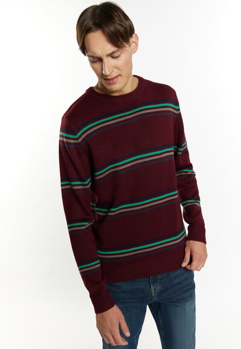 Mo Pullover Herren Bordeaux Mehrfarbig - Image 3