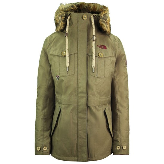 The North Face Snowboard Triclimate Kapuzenjacke Grün Damen Parka Jacke NF0A3L7GYZK - Image 1