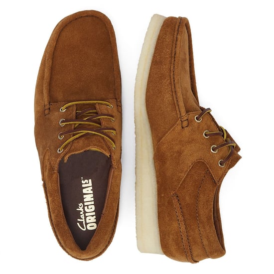 Clarks Originals Wallabee Boot Wildleder Herren Cola Schnürschuhe - Image 6